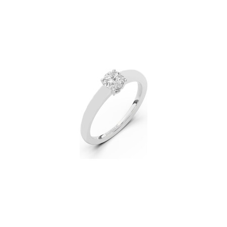 Solitaire Infini en or blanc et diamant 0.40ct