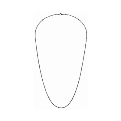 Chaîne forçat dinh van en titane noir, taille 60cm