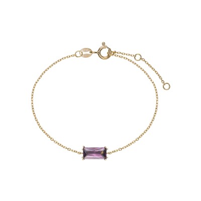 Bracelet Go Mademoiselle en plaqué or et oxyde de zirconium