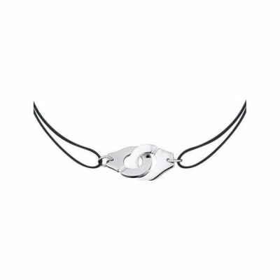 Collier sur cordon Menottes dinh van R20 en Argent