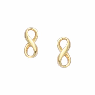 Boucles d'oreilles GO Girl Only symbole infini en plaqué or