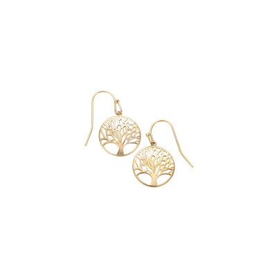 Boucles d'oreilles Go Mademoiselle en plaqué or