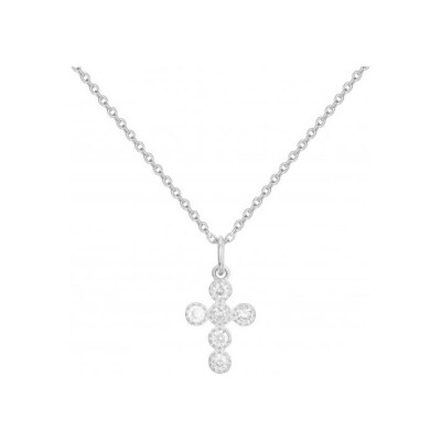 Collier en argent et oxydes de zirconium