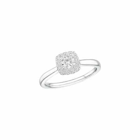 Bague Ph. Tisseront en or blanc et diamants, taille 53