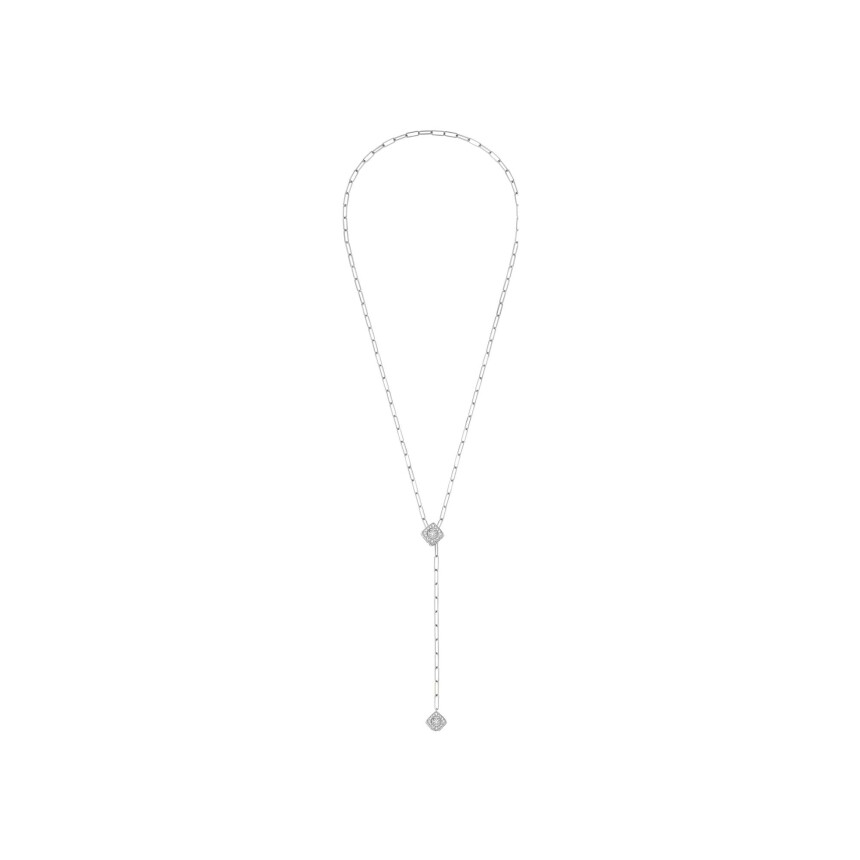 Le Cube Diamant XL necklace, white gold, diamonds