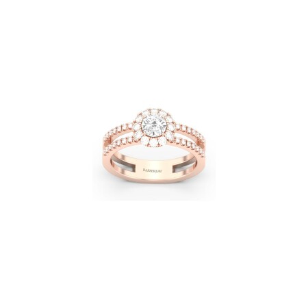 Solitaire Infini en or rose et Diamants