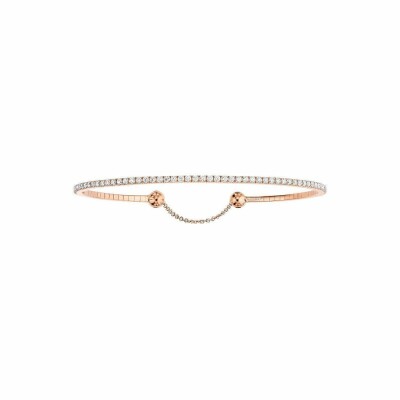 Bracelet Messika Skinny en or rose et diamants 0.80ct