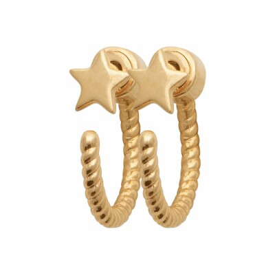 Boucles d'oreilles créoles en plaqué or