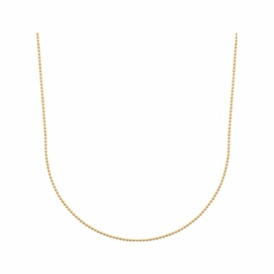 Collier en plaqué or, taille 45