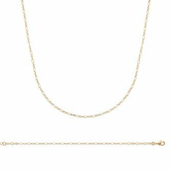 Collier en plaqué or, taille 45