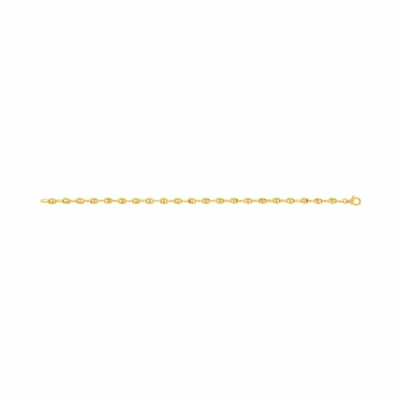 Chaîne marine en or jaune, 18cm