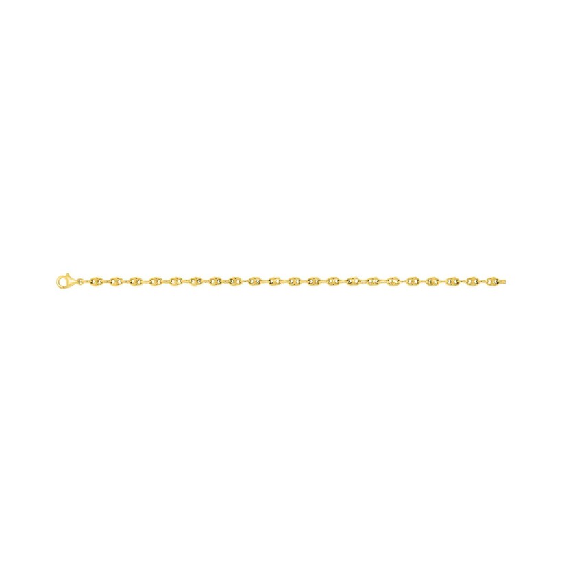 Chaîne marine en or jaune, 21cm