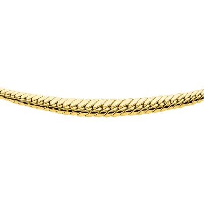 Chaîne maille anglaise en or jaune, taille 45cm
