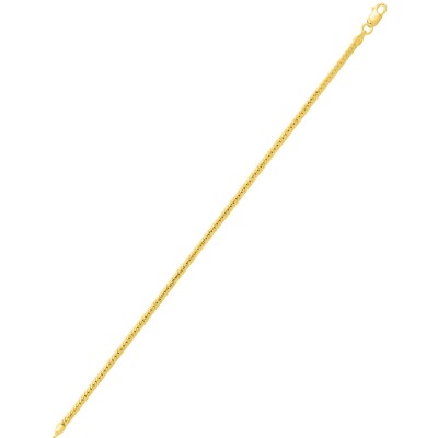 Chaîne anglaise droite en or jaune