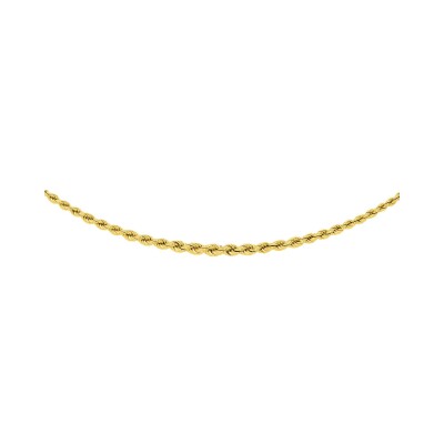 Chaîne maille corde en or jaune