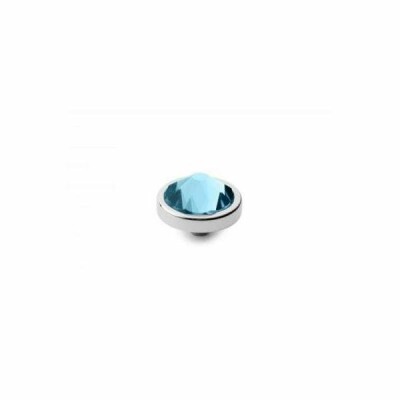 Top QUDO Canino en acier et aquamarine
