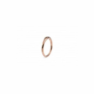 Bague QUDO Fine en métal doré rose, taille 52