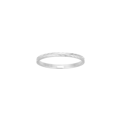 Alliance en or blanc, 1.5mm