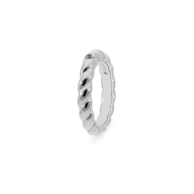 Bague QUDO Lana en acier, taille 56