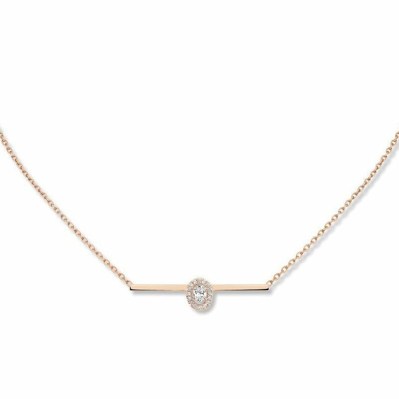 Collier Messika Glam’Azone en or rose et diamants
