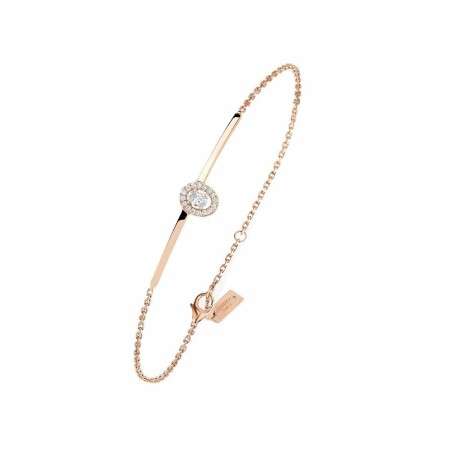 Bracelet Messika Glam'Azone en or rose et diamants