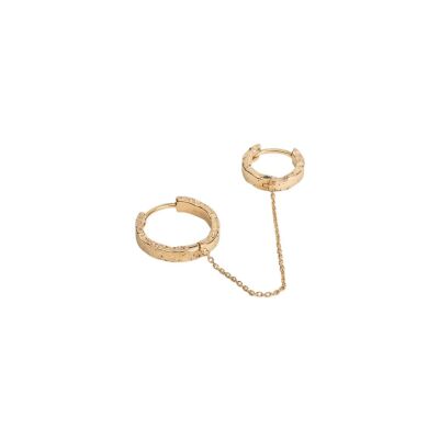 Boucles d'oreilles pendantes en plaqué or