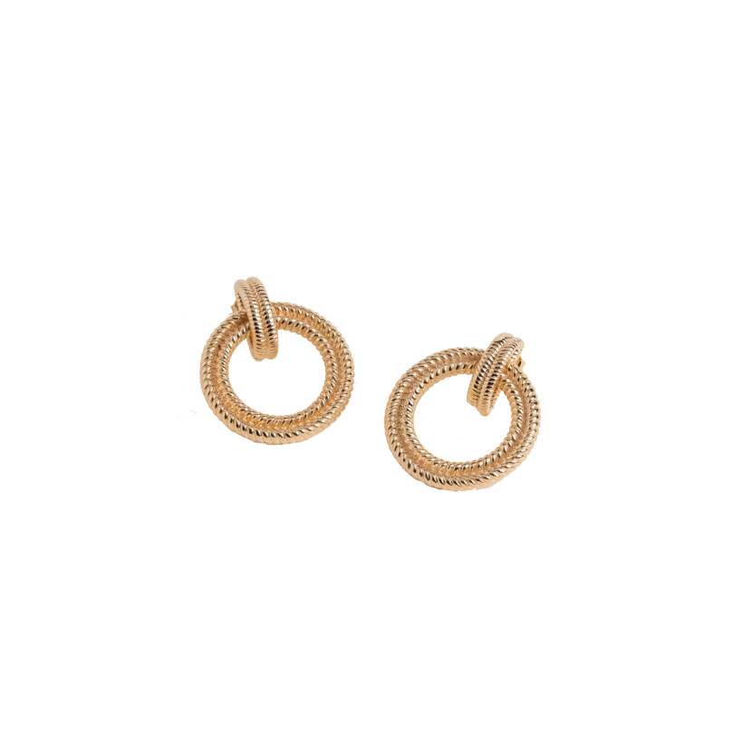 Boucles d'oreilles pendantes Ana & Cha Joana en plaqué or 