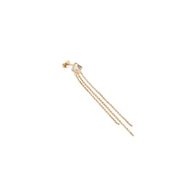 Mono boucle d'oreille en plaqué or