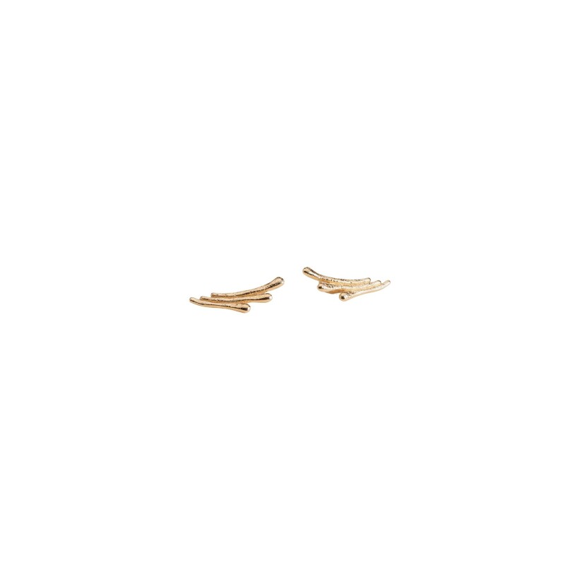 Boucles d'oreilles Ana & Cha Abby en plaqué or
