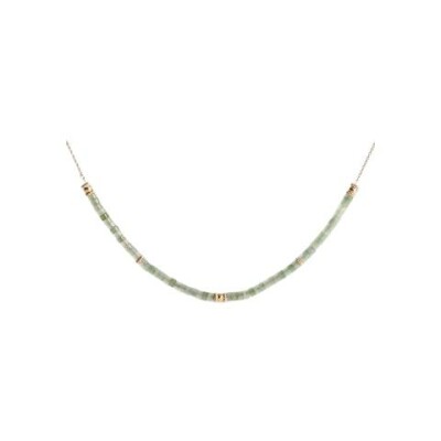 Collier en plaqué or et aventurine