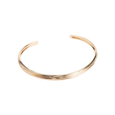 Bracelet jonc Ana & Cha Olga en plaqué or