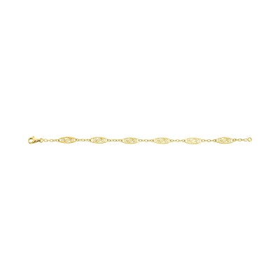 Chaîne maille filigrane en or jaune