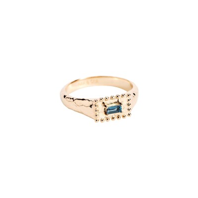 Bague Ana & Cha Tania en plaqué or et topaze Bleu London