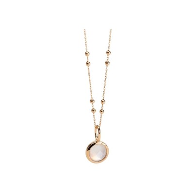 Pendentif en plaqué or et pierre de lune