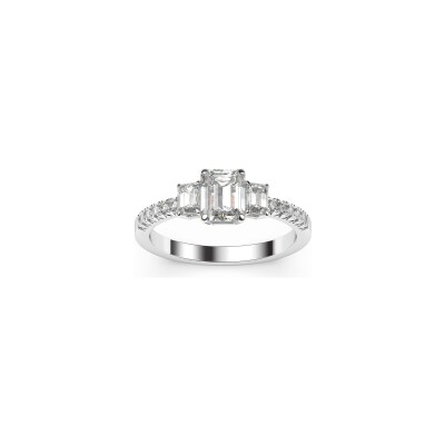 Bague solitaire Frojo en or blanc et diamants