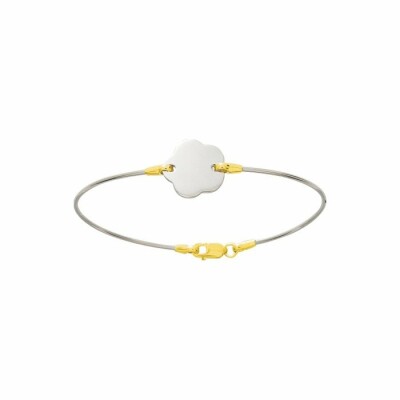 Bracelet en or jaune et acier