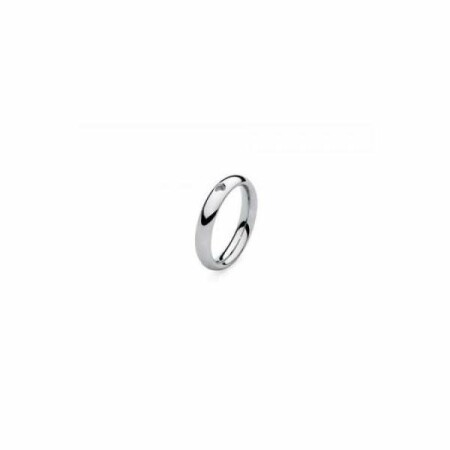 Bague QUDO Basic en acier, taille 54