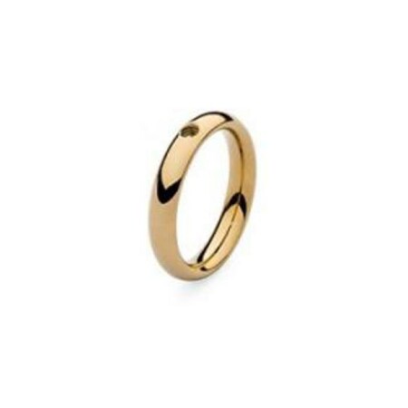 Bague QUDO Basic en métal doré, taille 62