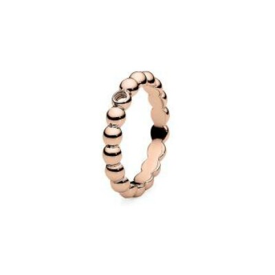 Bague QUDO Veroli en métal doré rose, taille 62