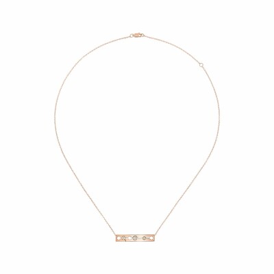 Collier Pulse dinh van en or rose et diamants