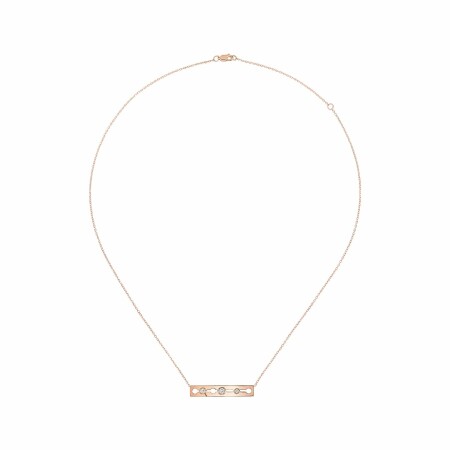 Collier Pulse dinh van en or rose et diamants