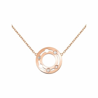 Collier Pulse dinh van en or rose et diamants