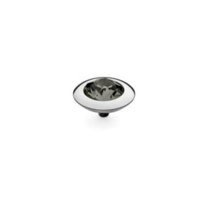 Top QUDO Tondo en acier et pierre de couleur black diamond