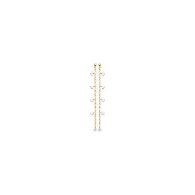 Boucles d'oreilles en plaqué or et oxydes de zirconium