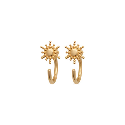 Boucles d'oreilles créoles en plaqué or