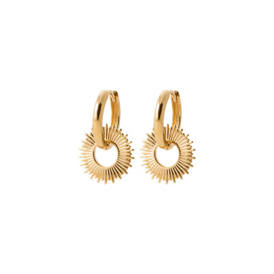 Boucles d'oreilles créoles en plaqué or