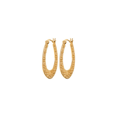 Boucles d'oreilles créoles en plaqué or