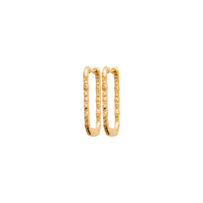 Boucles d'oreilles créoles en plaqué or