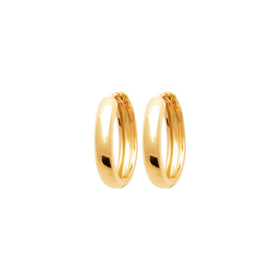 Boucles d'oreilles créoles en plaqué or