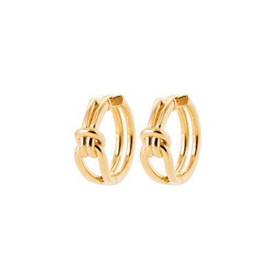 Boucles d'oreilles créoles en plaqué or